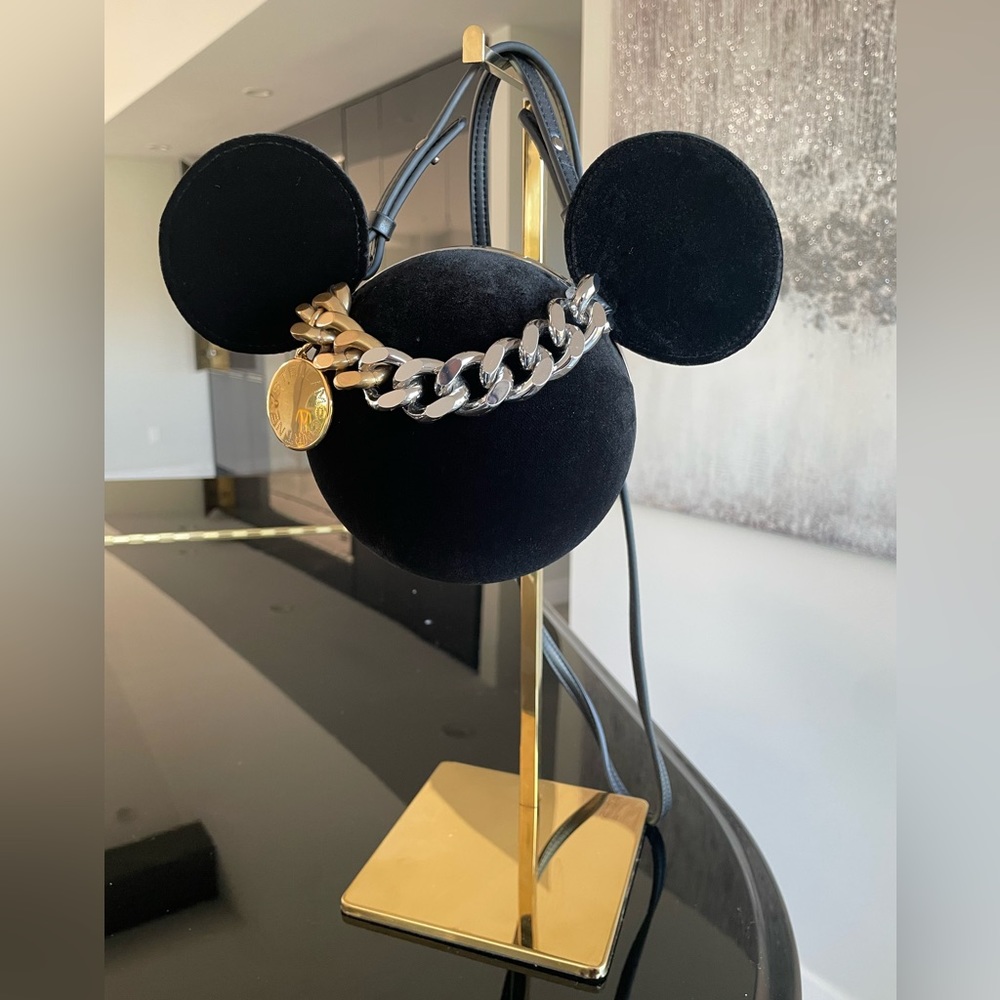 Stella McCartney Black Fantasia Mickey Shoulder Bag Rare
